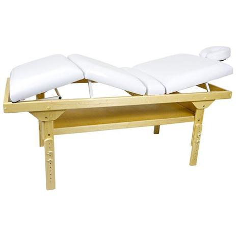 Maca De Massagem Fixa 3 Posições C/ Altura Regulável E Prateleira Inferior Belatrix Spa - Legno Menor preço em Maca De Massagem Fixa 3 Posições C/ Altura Regulável E Prateleira Inferior Belatrix Spa - Legno