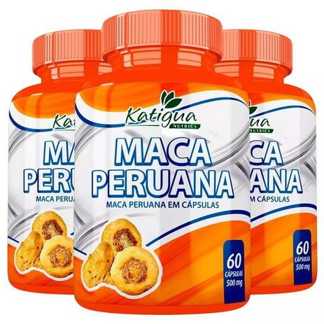 Maca Peruana - 3x 60 cápsulas - Katigua Menor preço em Maca Peruana - 3x 60 cápsulas - Katigua