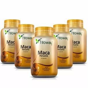 Maca Peruana 500mg - 5x 60 cápsulas - Fitoway Menor preço em Maca Peruana 500mg - 5x 60 cápsulas - Fitoway