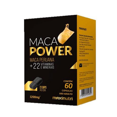 Maca Peruana Power com vitaminas - 60 Cápsulas - Maxinutri Menor preço em Maca Peruana Power com vitaminas - 60 Cápsulas - Maxinutri