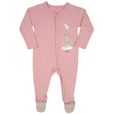 Macacão Baby - Manga Longa - Raposinha - Rosa - Tip Top - E Menor preço em Macacão Baby - Manga Longa - Raposinha - Rosa - Tip Top - E