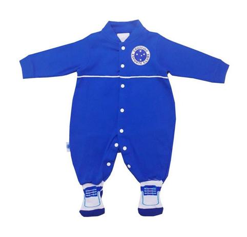 Macacão Bebê Cruzeiro Longo Chuteira Oficial - Revedor Menor preço em Macacão Bebê Cruzeiro Longo Chuteira Oficial - Revedor