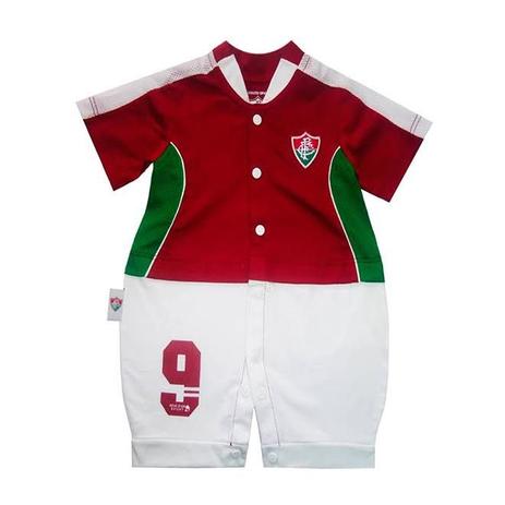 Macacão Bebê Fluminense Curto Artilheiro Oficial - Revedor Menor preço em Macacão Bebê Fluminense Curto Artilheiro Oficial - Revedor