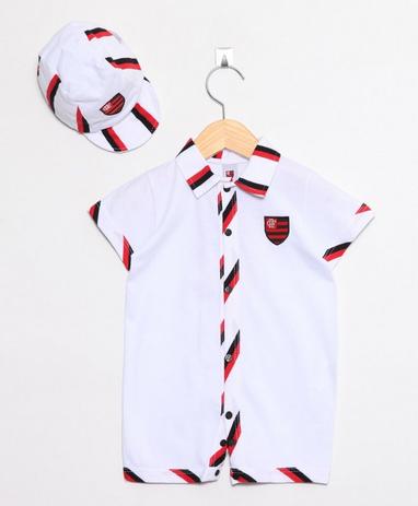 Macacão Curto com Boné Flamengo Revedor Menor preço em Macacão Curto com Boné Flamengo Revedor