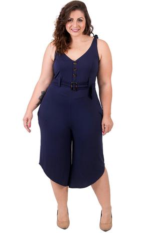 macacão feminino social plus size