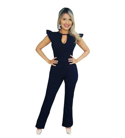 Macacão Feminino Longo Com Bojo Flare Ombrinho - Tec online brasil Menor preço em Macacão Feminino Longo Com Bojo Flare Ombrinho - Tec online brasil