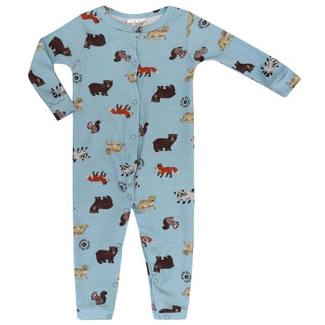Macacão Longo Bebê Masculino Suedine Bichinhos - Up baby Menor preço em Macacão Longo Bebê Masculino Suedine Bichinhos - Up baby