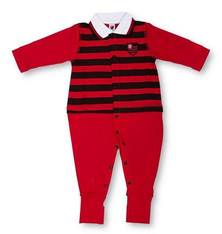 Macacão Longo Flamengo Listras Revedor Menor preço em Macacão Longo Flamengo Listras Revedor