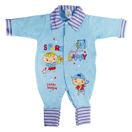 Macacão Longo Menino Azul - Futebol - Bloomy s Baby - Bloomys baby é boa?