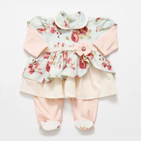Macacão Manga Longa Floral - Tieloy baby Menor preço em Macacão Manga Longa Floral - Tieloy baby