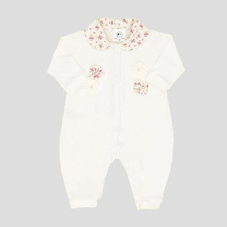 Macacão Manga Longa Fuxicos Floral - Tieloy baby Menor preço em Macacão Manga Longa Fuxicos Floral - Tieloy baby