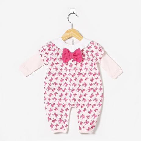 Macacão Manga Longa Laços - Tieloy baby Menor preço em Macacão Manga Longa Laços - Tieloy baby
