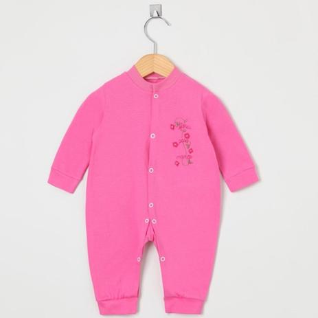 Macacão Manga Longa Malha Pink Flores para Mamãe - Tieloy baby Menor preço em Macacão Manga Longa Malha Pink Flores para Mamãe - Tieloy baby