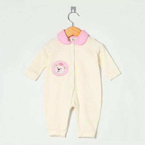 Macacão Manga Longa Ursa Coroa Poá - Tieloy baby Menor preço em Macacão Manga Longa Ursa Coroa Poá - Tieloy baby