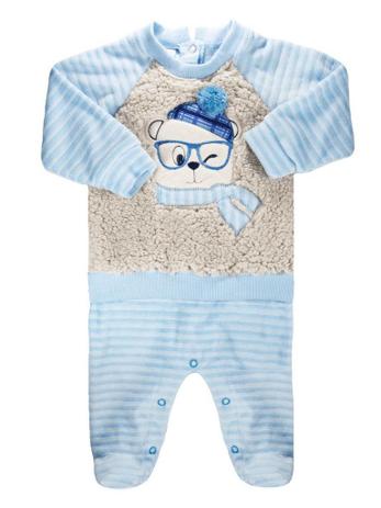 Macacão para bebê RoseBud Longa Plush Ursinho Menor preço em Macacão para bebê RoseBud Longa Plush Ursinho