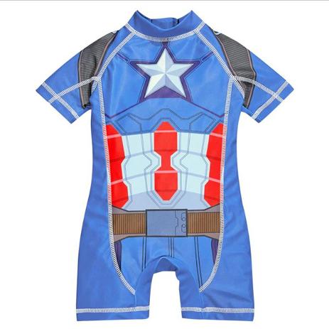 Macacão Térmico Infantil Capitão América com Proteção Fps Uv 50 - Ouyi Menor preço em Macacão Térmico Infantil Capitão América com Proteção Fps Uv 50 - Ouyi