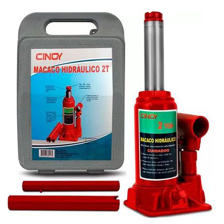 Macaco Automotivo Garrafa Hidráulico Universal 2 Toneladas - Cinoy Menor preço em Macaco Automotivo Garrafa Hidráulico Universal 2 Toneladas - Cinoy