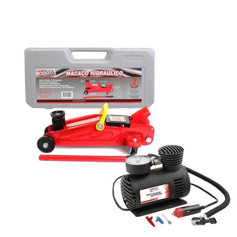 Macaco Hidráulico com Maleta + Mini Compressor Ar 250PSi - Overvision é boa?
