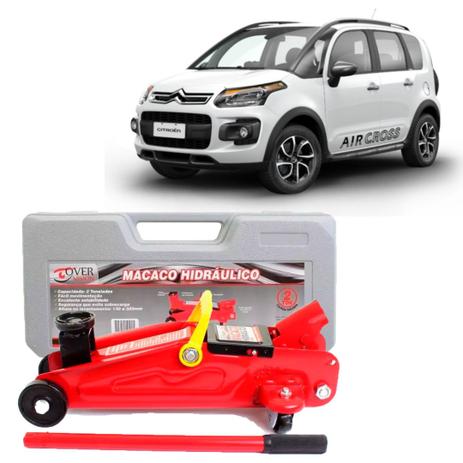 Macaco Hidraulico Jacare 2 toneladas Citroen Aircross Tds - Overvision Menor preço em Macaco Hidraulico Jacare 2 toneladas Citroen Aircross Tds - Overvision