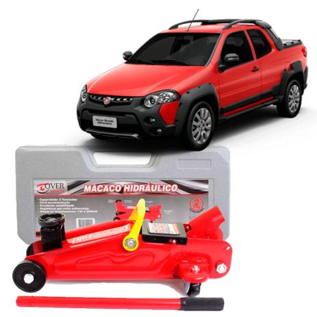 Macaco Hidraulico Jacare 2 toneladas Fiat Strada Tds - Overvision Menor preço em Macaco Hidraulico Jacare 2 toneladas Fiat Strada Tds - Overvision