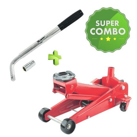 Macaco Hidraúlico Jacaré 3 Ton Rebaixado 510105 Sparta + Chave de Roda Telescópica Soquete Removível 142379 Mtx Menor preço em Macaco Hidraúlico Jacaré 3 Ton Rebaixado 510105 Sparta + Chave de Roda Telescópica Soquete Removível 142379 Mtx