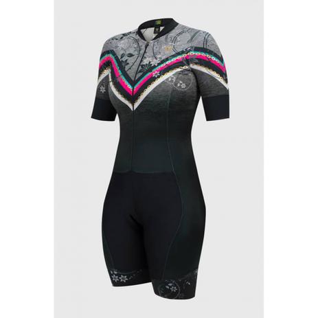 Macaquinho Ciclismo Sport Jumble Foil Dourado - Free Force Menor preço em Macaquinho Ciclismo Sport Jumble Foil Dourado - Free Force