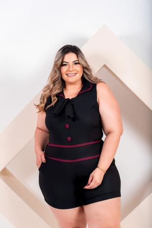 Macaquinho Plus Size Roupas Femininas GG 48 ao 52 - Bellucy Modas Menor preço em Macaquinho Plus Size Roupas Femininas GG 48 ao 52 - Bellucy Modas