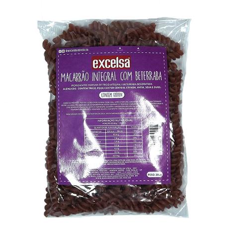 Macarrão Parafuso Integral com Beterraba Excelsa 200g Menor preço em Macarrão Parafuso Integral com Beterraba Excelsa 200g
