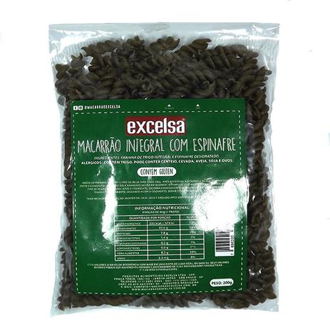 Macarrão Parafuso Integral com Espinafre Excelsa 200g Menor preço em Macarrão Parafuso Integral com Espinafre Excelsa 200g