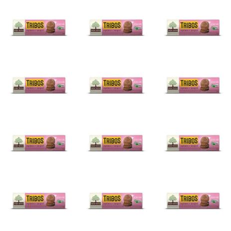Mãe Terra Tribos Biscoito Orgânico Cacau 130g (Kit C/12) Menor preço em Mãe Terra Tribos Biscoito Orgânico Cacau 130g (Kit C/12)