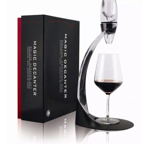 Magic Decanter Aerador De Vinho Luxo Com Torre Suporte - KIT GIRL Menor preço em Magic Decanter Aerador De Vinho Luxo Com Torre Suporte - KIT GIRL