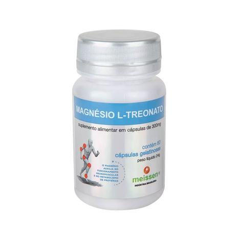 Magnésio L Treonato - 60 capsulas de 300mg- Meissen Menor preço em Magnésio L Treonato - 60 capsulas de 300mg- Meissen