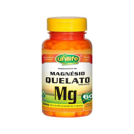 Magnésio Quelato Mg 60 Cápsulas 730mg Unilife - Unilife vitamins é boa?