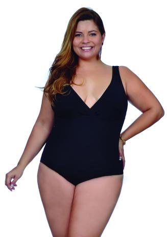 maiô plus size preto