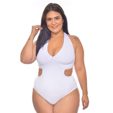 Maiô Plus Size Decote V Fio Duplo | Vk Moda