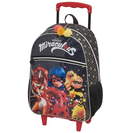 Mala C/Carrinho G Miraculous Girls - Miraculous ladybug Menor preço em Mala C/Carrinho G Miraculous Girls - Miraculous ladybug