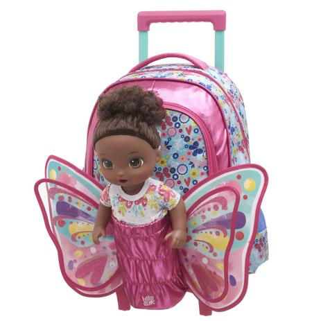 Mala C/Carrinho M Baby Alive Butterfly Menor preço em Mala C/Carrinho M Baby Alive Butterfly