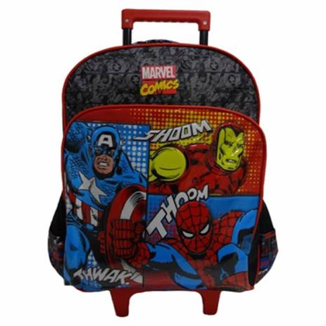 Menor preço em Mala c\ rodas Marvel Comics Universe ”16” - Mochila de rodas marvel comics universe