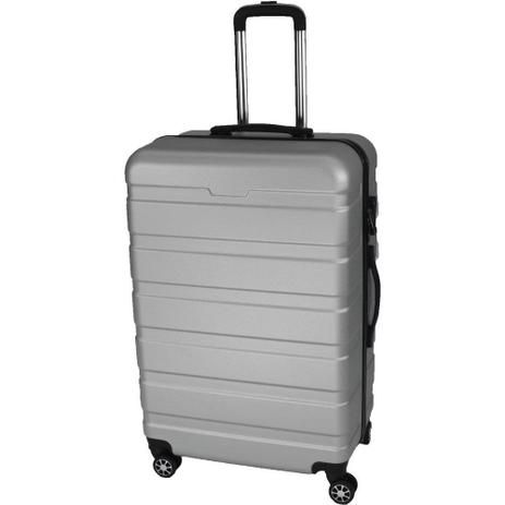 Mala de Viagem Grande Rígida Em ABS - (G) 360 - Prata - Zcod Menor preço em Mala de Viagem Grande Rígida Em ABS - (G) 360 - Prata - Zcod