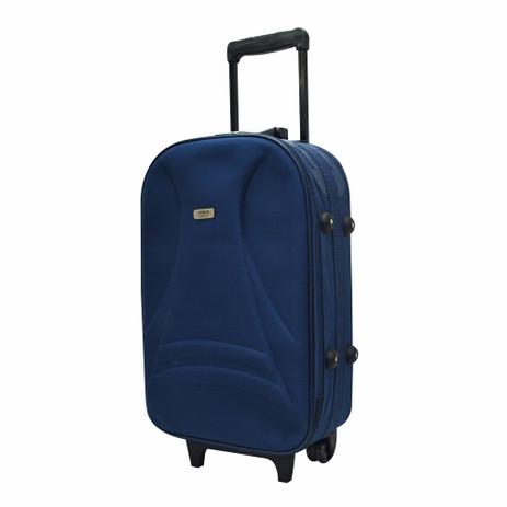 Menor preço em Mala de Viagem Média c/Carrinho Azul Marinho Yins 1097am
