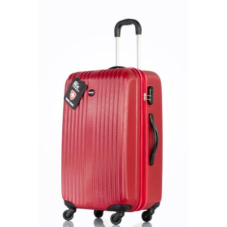 Mala de viagem pequena zurique, em abs, 4 rodas - vermelha - Salon line Menor preço em Mala de viagem pequena zurique, em abs, 4 rodas - vermelha - Salon line