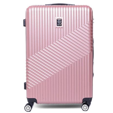 Mala de Viagem Rígida Grande (32kg) em ABS com Rodas Duplas 360º e TSA - Geometric - Santino Menor preço em Mala de Viagem Rígida Grande (32kg) em ABS com Rodas Duplas 360º e TSA - Geometric - Santino