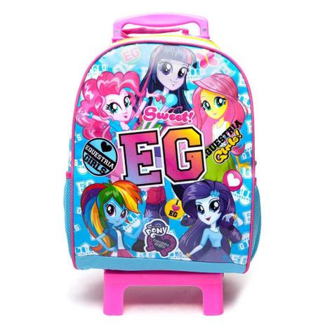 MALA ESCOLAR G C/ RODINHAS Equestria Girls Menor preço em MALA ESCOLAR G C/ RODINHAS Equestria Girls