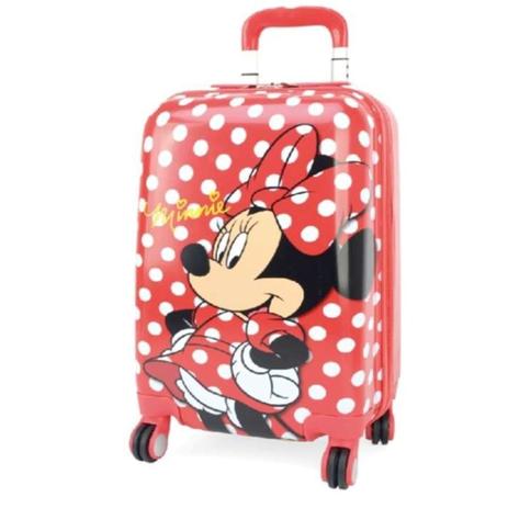 Mala Viagem Minnie Rodas 360 Rigida Disney Original Verm P Menor preço em Mala Viagem Minnie Rodas 360 Rigida Disney Original Verm P