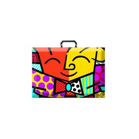 Maleta A3 Romero Britto Mod 2 Dello Menor preço em Maleta A3 Romero Britto Mod 2 Dello