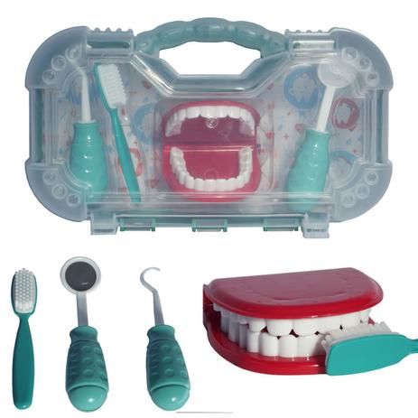Maleta Dentista c/ 5 Peças Cuidando dos Dentinhos Aprenda a Cuidar dos Dentes Brincando As Crianças Adoram - 130770 - Mercosur Menor preço em Maleta Dentista c/ 5 Peças Cuidando dos Dentinhos Aprenda a Cuidar dos Dentes Brincando As Crianças Adoram - 130770 - Mercosur
