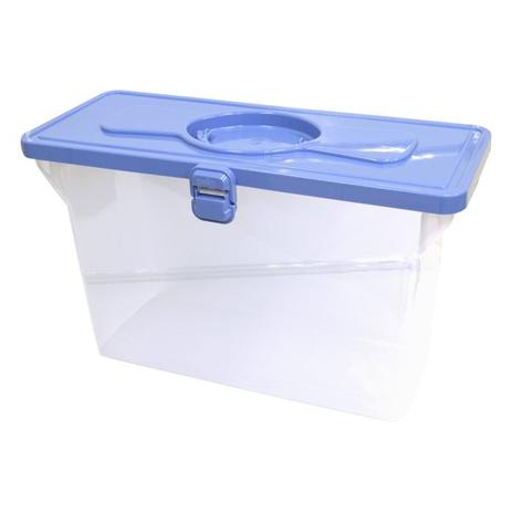 Maleta Organizadora Dello Empilhável Azul Claro 0331-B Menor preço em Maleta Organizadora Dello Empilhável Azul Claro 0331-B