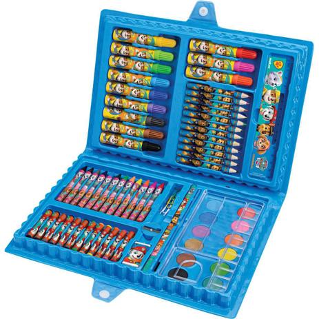 Maleta para Pintura Licenciada Patrulha Canina COMPL. 72 ITEM - Molin Menor preço em Maleta para Pintura Licenciada Patrulha Canina COMPL. 72 ITEM - Molin
