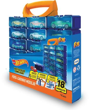 Maleta Porta Carrinhos HOT Wheels Porta Carrinho MOD. FUN Menor preço em Maleta Porta Carrinhos HOT Wheels Porta Carrinho MOD. FUN