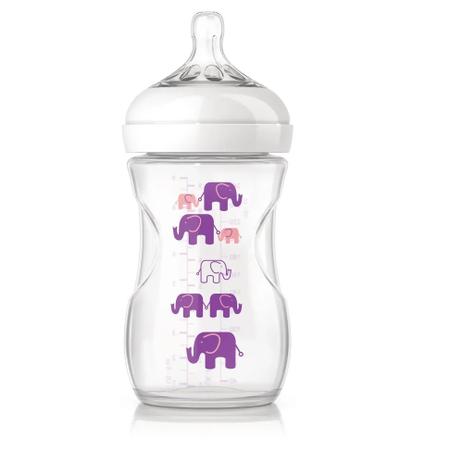Mamadeira 260ml Pétala Elefante Rosa 1 Avent Menor preço em Mamadeira 260ml Pétala Elefante Rosa 1 Avent
